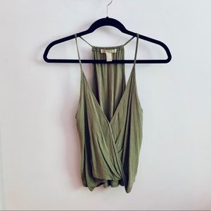 Forever 21 Green Wrap Tank